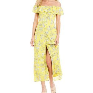 Gianni Bini Aida Floral Off Shoulder Button Dress